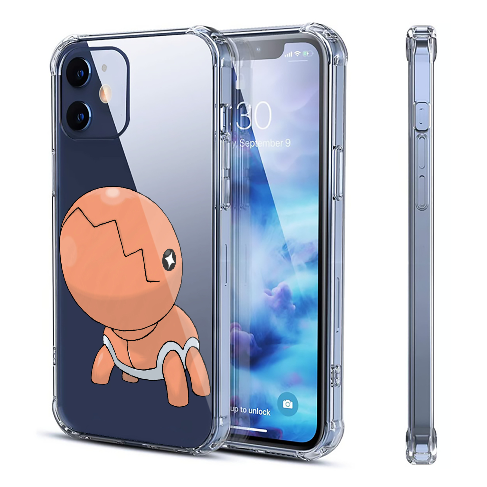 （画像用） ポケットモンスター Pokémon 【iPhone 12シリーズ対応】透明スマホケース（クリアソフトケース）